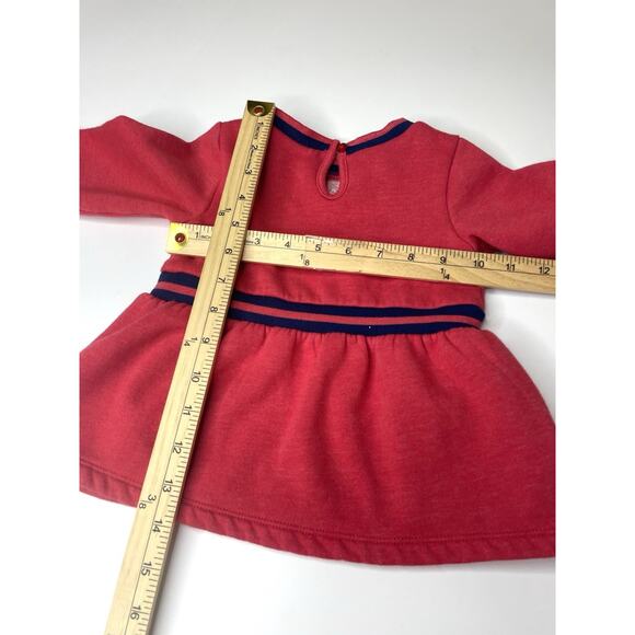 Lot of 2 Tommy Hilfiger Baby Girl 18M Sweatshirt Pullover Sweater Ruffle Logo - Picture 3 of 6
